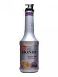 A bottle of Monin Passion Fruit Puree