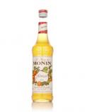 A bottle of Monin Peach Syrup