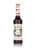 A bottle of Monin Violet Syrup