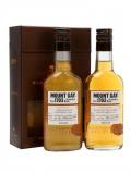 A bottle of Mount Gay Distillers Origins Gift Pack