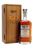 A bottle of Mount Gay XO 50th Anniversary / Cask Strength