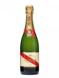 A bottle of Mumm Cordon Rouge Champagne