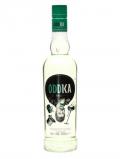A bottle of Oddka Fresh Cut Grass Vodka Spirit Drink