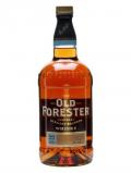 A bottle of Old Forester 86 Proof Bourbon Kentucky Straight Bourbon Whiskey
