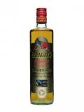 A bottle of Papagayo Organic Golden Rum
