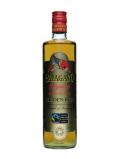 A bottle of Papagayo Organic Golden Rum
