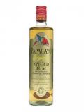 A bottle of Papagayo Organic Spiced Rum