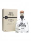 A bottle of Patron Roca Silver Tequila