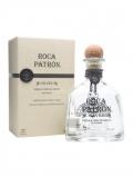 A bottle of Patron Roca Silver Tequila