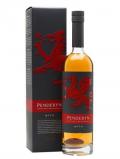 A bottle of Penderyn Myth Single Malt Welsh Whisky