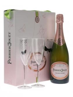 Perrier Jouet Blason Rose Champagne / 2 Flutes Gift Pack