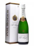 A bottle of Pol Roger Reserve NV (White Foil)