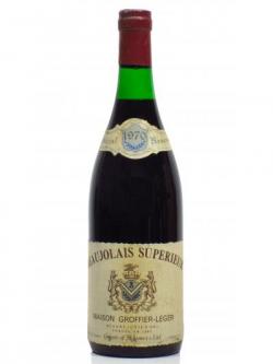 Red Wine Beaujolais Superieur 1970