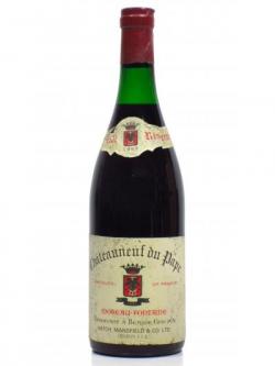 Red Wine Chateauneuf Du Pape 1969