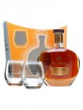 A bottle of Rémy Martin Coeur de Cognac 2 glass pack