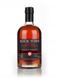 A bottle of Rock Town Arkansas Bourbon Whiskey