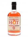 A bottle of Rock Town Lightning Hot Arkansas Lightning