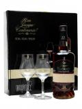 A bottle of Ron Zacapa Centenario 23 Etiqueta Negra Riedel Set