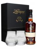 A bottle of Ron Zacapa Sistema Solera 23 / Glass Pack