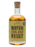 A bottle of Roughstock Montana Spring Wheat Whiskey Wheat Whiskey