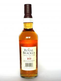 Royal Brackla 10 year Back side