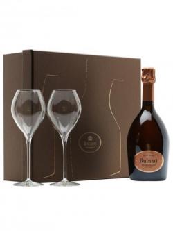 Ruinart Rosé Champagne & 2 Flutes Gift Pack