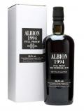 A bottle of Albion 1994 Full Proof Demerara Rum