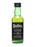 A bottle of Ardbeg 17 Year Old Miniature