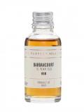 A bottle of Barbancourt Rum 15 Year Old Sample