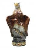 A bottle of Beam's Trophy Eagle / Empty Decanter