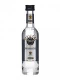 A bottle of Beluga Russian Vodka Miniature