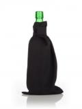 A bottle of Blind Tasting Cover - Black With Velcro