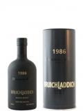 A bottle of Bruichladdich Blacker Still 1986 20 Year Old