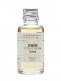 A bottle of Chimayo Reposado Reserva Tequila Sample
