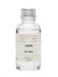 A bottle of Chopin Rye Vodka Sample