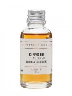 Copper Fox Rye Sample American Grain Spirit