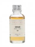 A bottle of Corsair Barrel Aged Gin Sample