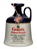 A bottle of Grant's Deluxe Blended Scotch Whisky