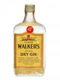 A bottle of Hiram Walker London Dry Gin / Bot.1970s / 47% / 75cl