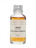 A bottle of Larceny 92 Proof Sample Kentucky Straight Bourbon Whiskey