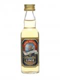 A bottle of Linie Aquavit Miniature
