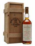 A bottle of Macallan 1962 / 25 Year Old Speyside Single Malt Scotch Whisky