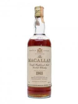 Macallan 1963 / Bot.1970s Speyside Single Malt Scotch Whisky
