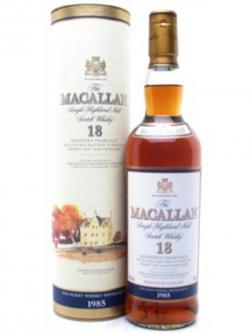 Macallan 1985 / 18 Year Old / Vintage Label Speyside Whisky