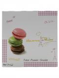 A bottle of Macarons De Pauline / Strawberry, Pistacio& Chocolate