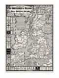 A bottle of Map of Gin Distilleries& Brands of Great Britain & Ireland