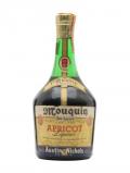 A bottle of Mouqion DeLuxe Apricot Liqueur / Bot.1960s