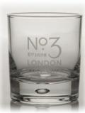 A bottle of No. 3 Gin Tumbler