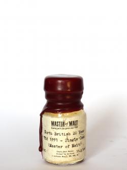 North British 20 year 1991 Single Cask Master of Malt Front side