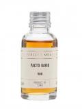 A bottle of Pacto Navio Rum Sample
